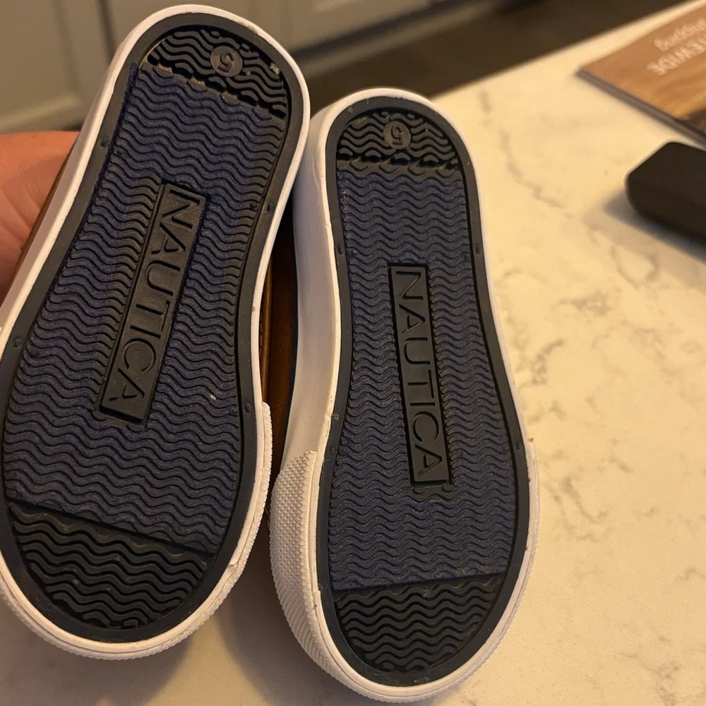 Nautica Tan Kids Moccasins